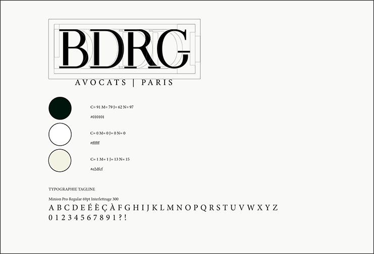 Exemple de charte graphique par Clara Becker, CDUI à Bordeaux